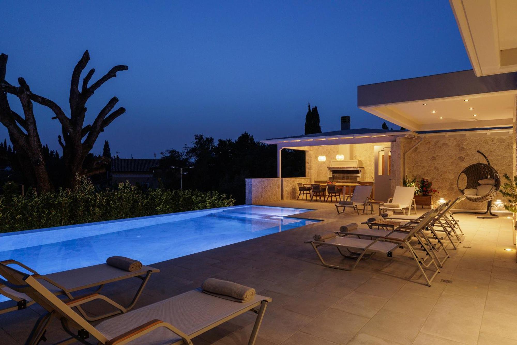 My Mediterranean Corfu Luxury Villa With Private Swimming Pool Kontokali Exterior foto